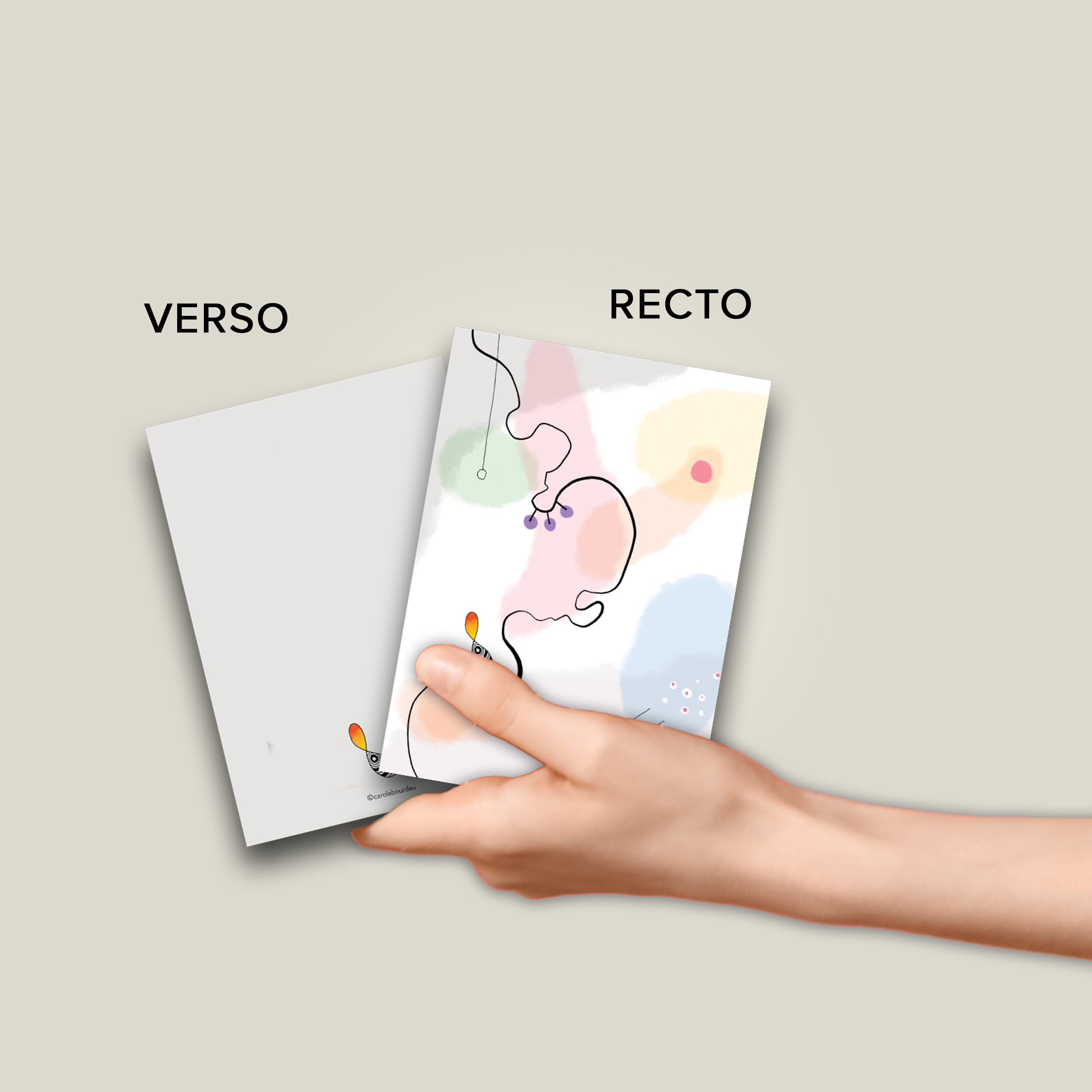 Carnet A6 40p. reliure agrafée d'après une oeuvre originale V2