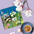 Carnet 14,8x14,8 cm, 50 pages, reliure japonaise FLEURS-V3