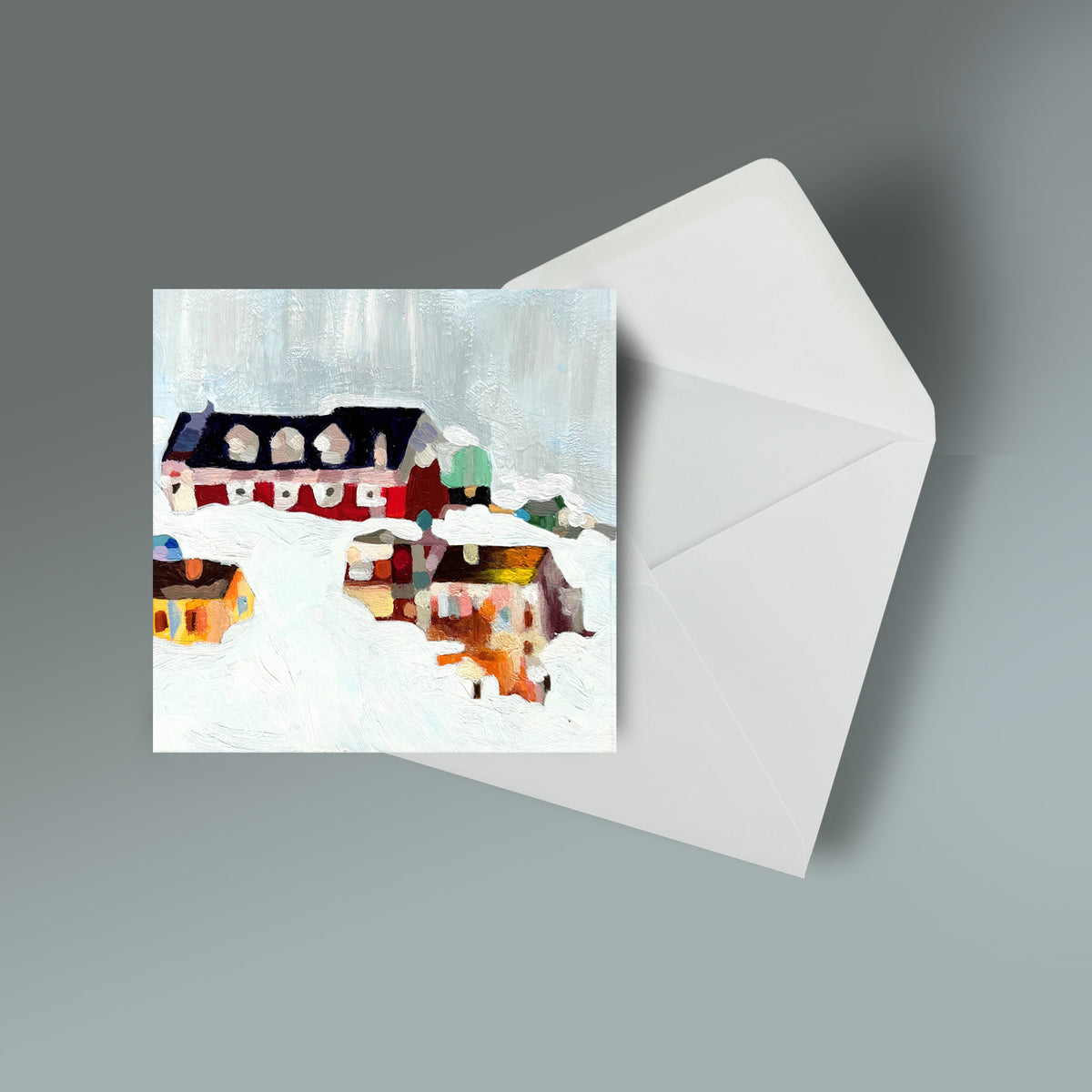 Carte avec enveloppe - Reproduction d'après une oeuvre originale - 10x10 cm