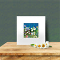 Reproduction oeuvre originale avec passe-partout 20x20 cm