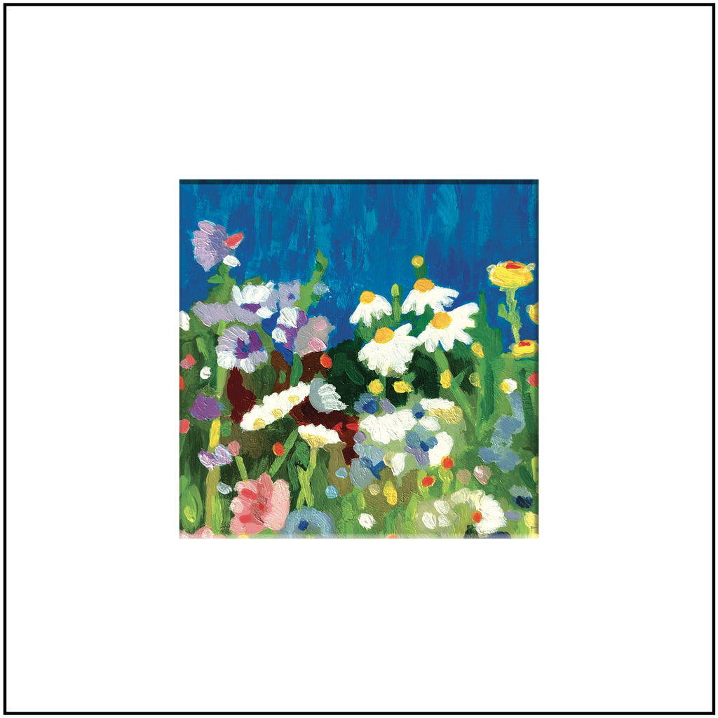 Reproduction oeuvre originale avec passe-partout 20x20 cm