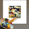Oeuvre originale signée avec passe-partout 20x20 cm