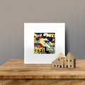 Reproduction oeuvre originale avec passe-partout 20x20 cm