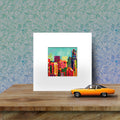 Reproduction oeuvre originale avec passe-partout 20x20 cm
