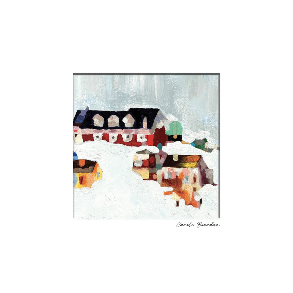 Oeuvre originale signée avec passe-partout 20x20 cm