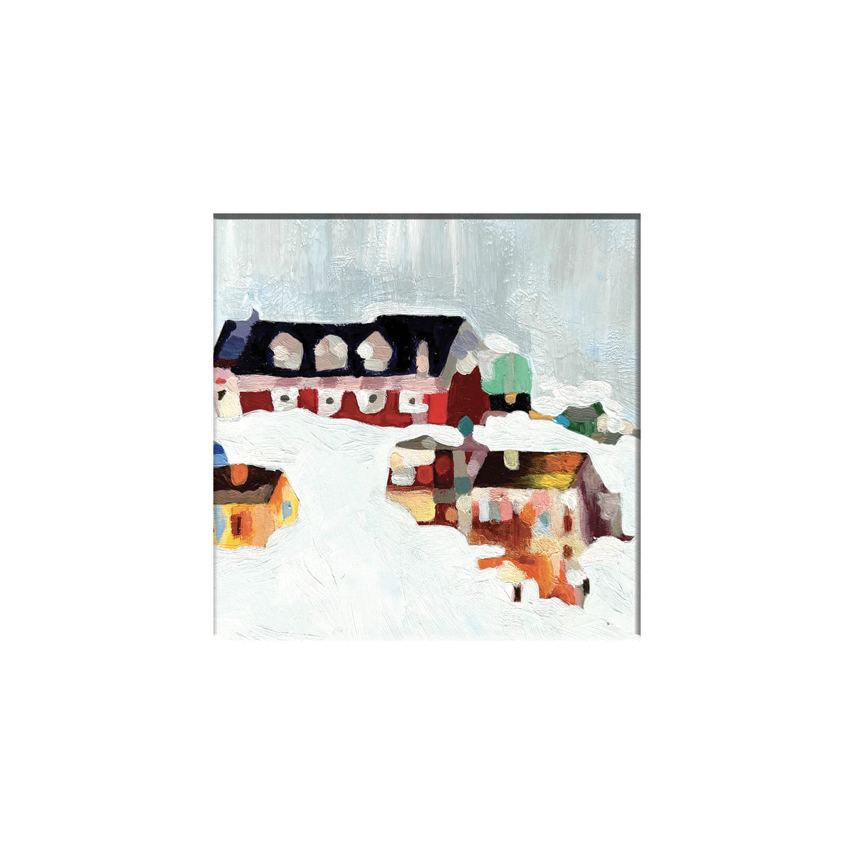 Reproduction oeuvre originale avec passe-partout 20x20 cm